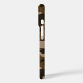 Bruine Camouflage Gepersonaliseerd Case-Mate iPhone Case (Achterkant / Links)