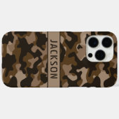 Bruine Camouflage Gepersonaliseerd Case-Mate iPhone Case (Achterkant (horizontaal))
