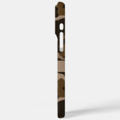 Bruine Camouflage Gepersonaliseerd Case-Mate iPhone Case (Achterkant / Links)