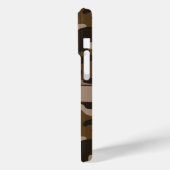 Bruine Camouflage Gepersonaliseerd Case-Mate iPhone Case (Achterkant / Links)