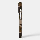 Bruine Camouflage Gepersonaliseerd Case-Mate iPhone Case (Achterkant / Links)
