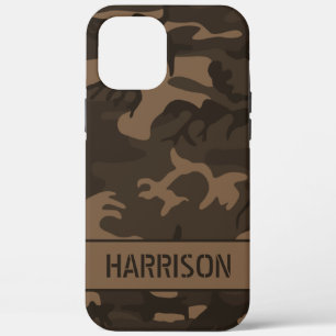 Bruine Camouflage Monogram Case-Mate iPhone Case