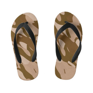 Bruine camouflage teenslippers