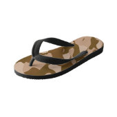 Bruine camouflage teenslippers (Schuin)