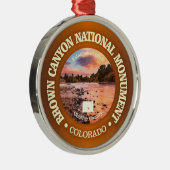 Bruine Canyon (NM) Metalen Ornament (Rechts)
