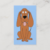 Bruine Cartoon. Hond. Visitekaartje (Achterkant)