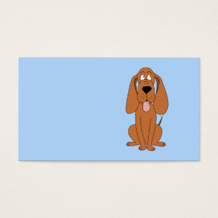 Bruine Cartoon. Hond. Visitekaartje