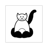 Bruine cartoon rubberstempel (Afrduk)