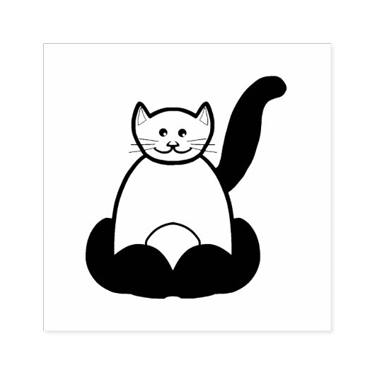 Bruine cartoon rubberstempel (Afrduk)