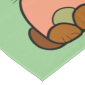 Bruine cartoon tafelkleed (Gekanteld)