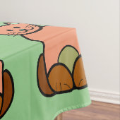 Bruine cartoon tafelkleed (Voorbeeld)