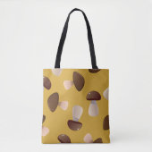 Bruine Champignons Tote Bag (Voorkant)