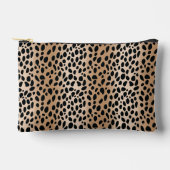 Bruine Cheetah Print Cosmetische & Toilettas Etui (Voorkant)