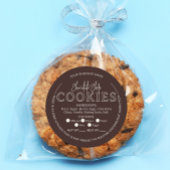 Bruine Chocolade Chip Cookies Cottage Sticker