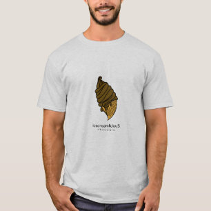 Bruine chocolade Ice Cream Cone icecreamliciou S T-shirt
