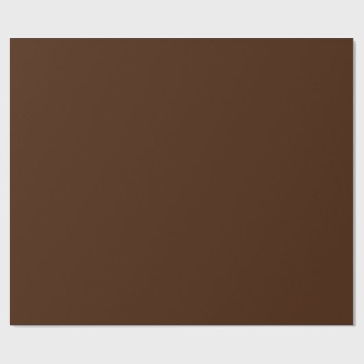 Bruine chocolade kleur cadeaupapier (Vlak)