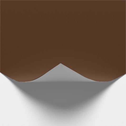 Bruine chocolade kleur cadeaupapier (Hoek)