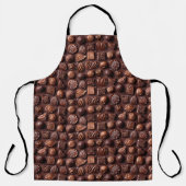 Bruine Chocolade Snoepjes Eten Dessert Schort (Voorkant)
