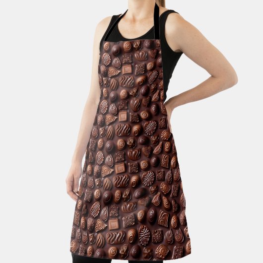 Bruine Chocolade Snoepjes Eten Dessert Schort (Insitu)