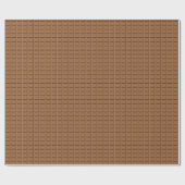 Bruine chocoladeklaver cadeaupapier (Vlak)