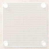 Bruine chocoladeklaver glazen onderzetter (Achterkant)