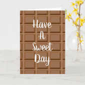 Bruine chocoladeklaver kaart (Gele Bloem)