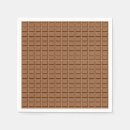 Bruine chocoladeklaver servet