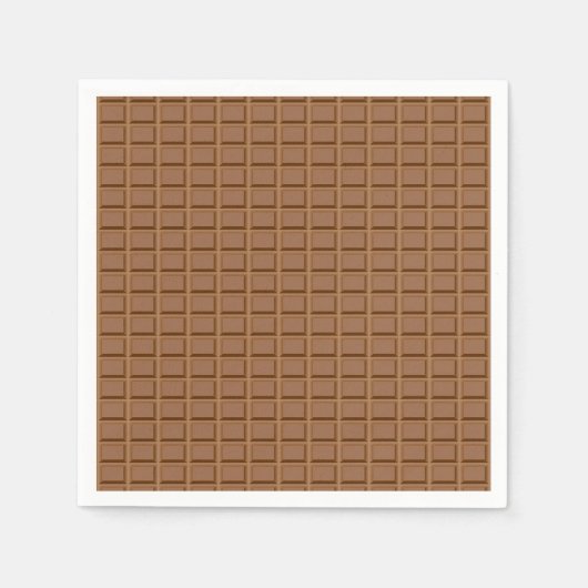 Bruine chocoladeklaver servet (Voorkant)