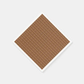 Bruine chocoladeklaver servet (Hoek)