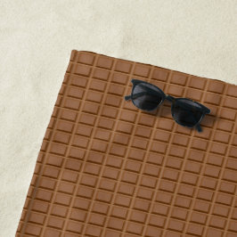 Bruine chocoladeklaver strandlaken
