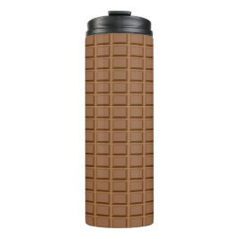 Bruine chocoladeklaver thermosbeker