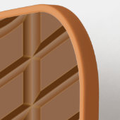 Bruine chocoladepatroon pickleball paddle (Links Detail)
