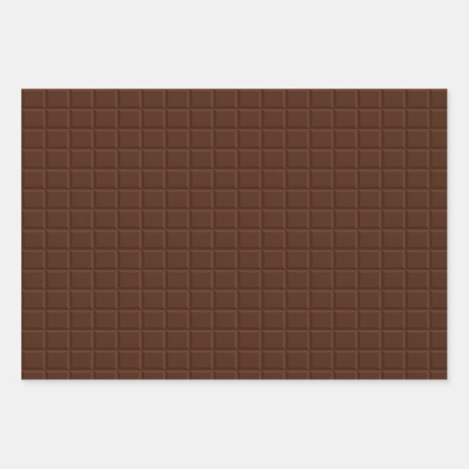 Bruine chocoladereep inpakpapier vel (Voorkant 3)