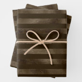 Bruine chocoladestrepen inpakpapier vel (In situ)