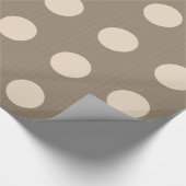 Bruine cirkel cadeaupapier (Hoek)