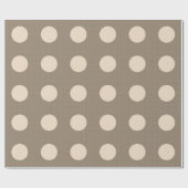 Bruine cirkel cadeaupapier (Vlak)