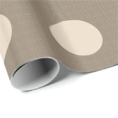 Bruine cirkel cadeaupapier (Rol Hoek)