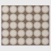 Bruine cirkels cadeaupapier (Vlak)