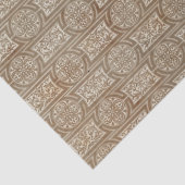 bruine cirkels en rechthoeken ontkoppelen tissuepapier (Detail)