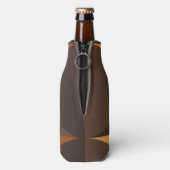 Bruine cirkels flesjeskoeler (Fles Achterkant)