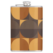 Bruine cirkels heupfles (Voorkant)