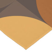 Bruine cirkels lange tafelloper (Hoek)