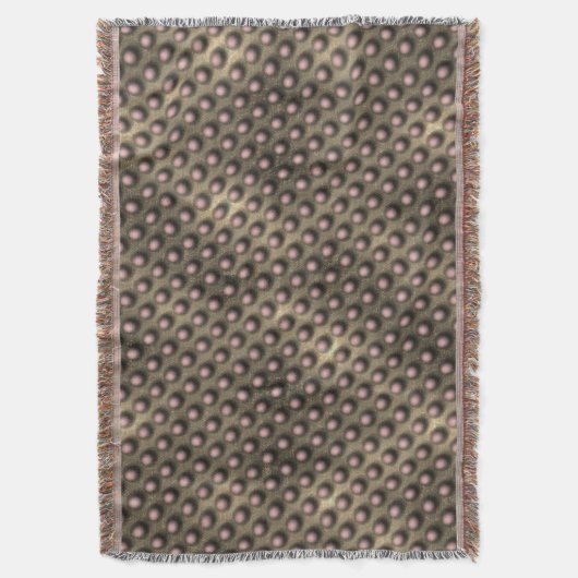 Bruine cirkels of bolletjes, met gres deken (Voorkant Verticaal)