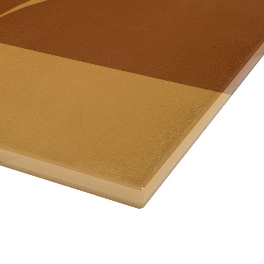 Bruine cirkels snijplank (Hoek)