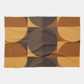 Bruine cirkels theedoek (Horizontaal)