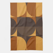 Bruine cirkels theedoek (Verticaal)