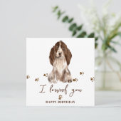 Bruine Cocker Spaniel Dog Mum Puppy Pets Kaart (Staand voorkant)