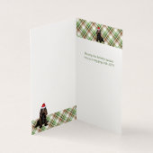 Bruine Cocker Spaniel Hond Geplaagd Kerstvakantie Kaart (Binnen)