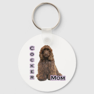 Bruine Cocker Spaniel Mam 4 - Sleutelhanger