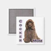 Bruine Cocker Spaniel Moeder 4 - Magneet (Voorkant / Achterkant)